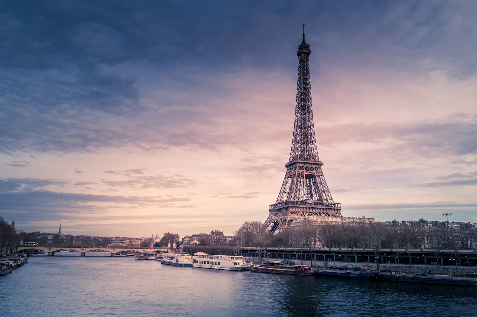Paris cityscape with the Eiffel Tower, signing place of the Paris Convention of 1883